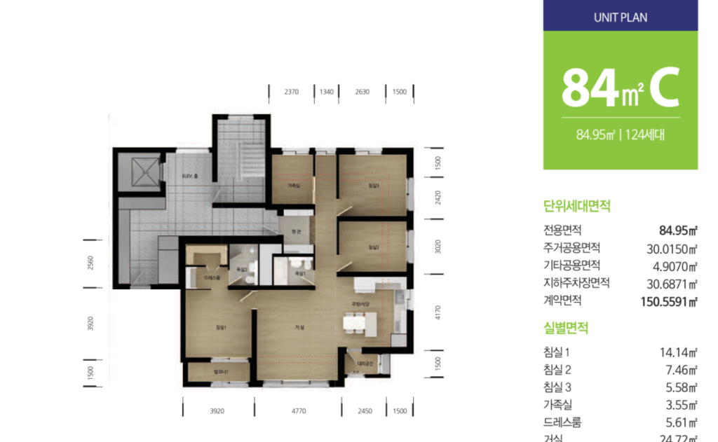 양산물금 LH5단지84c