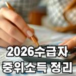 수급자 중위소득 정리