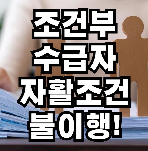 조건부 수급자 자활조건 불이행