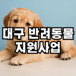 대구 반려동물 의료지원사업