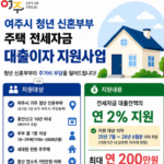 여주시 청년 신혼부부 전세자금 대출이자 지원